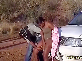 Intimate Moments in an African Safari Jeep