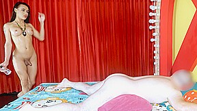 Laos Femboy Teen Delivers a Sensual Massage Before Intimate Encounter